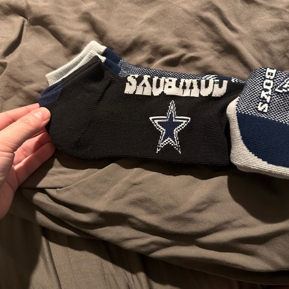Dallas Cowboys NFL Team Apparel No-Show Socks -3 Pair, Size:L. NWT - Picture 6 of 6